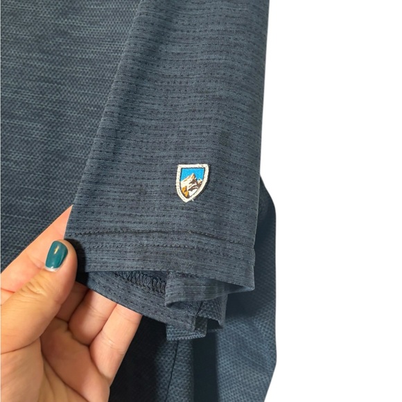 Kuhl Men's Engineered Navy Pirate Blue Polo Shirt Size XXL - Picture 4 of 6